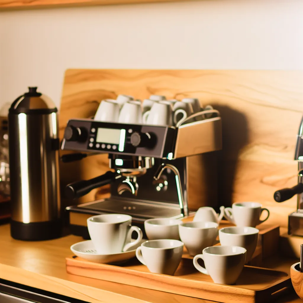 Professional home coffee bar setup