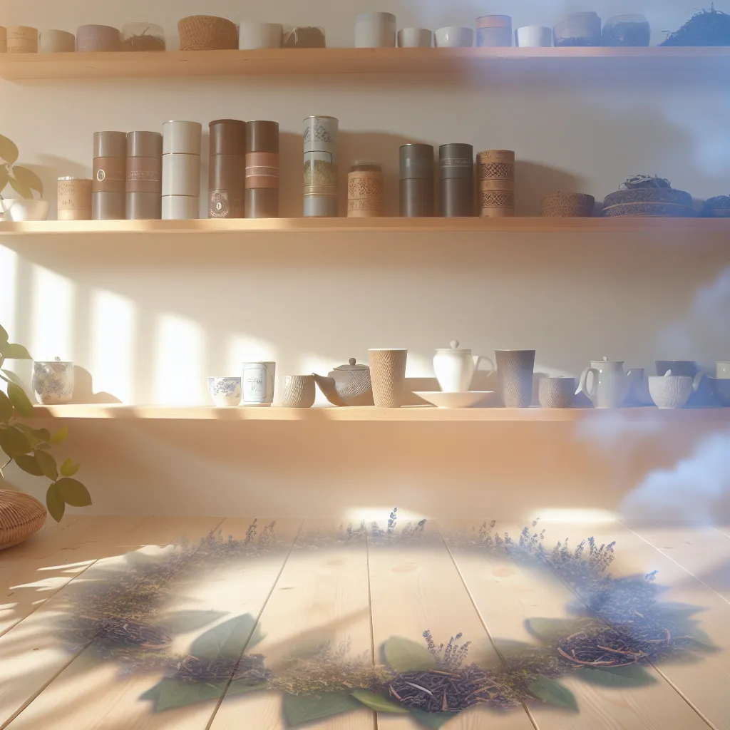 Tranquil morning tea ritual